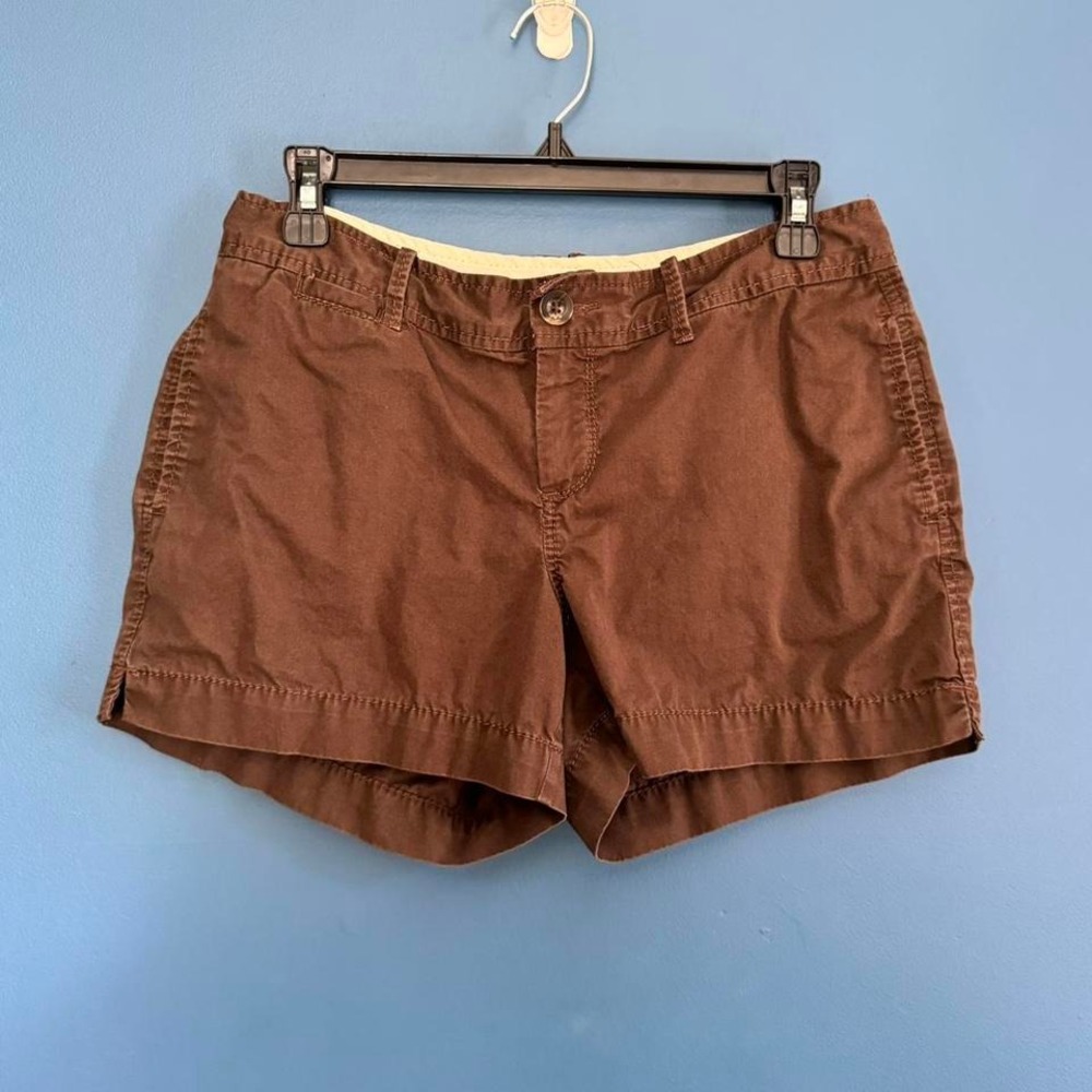Y2K Brown Cargo Shorts Women's Size 6‎ Old Navy 2008 Mid Rise Granola Boho Indie